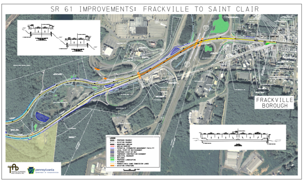 PennDOT plans reconstruction of Route 61 between Frackville and Saint