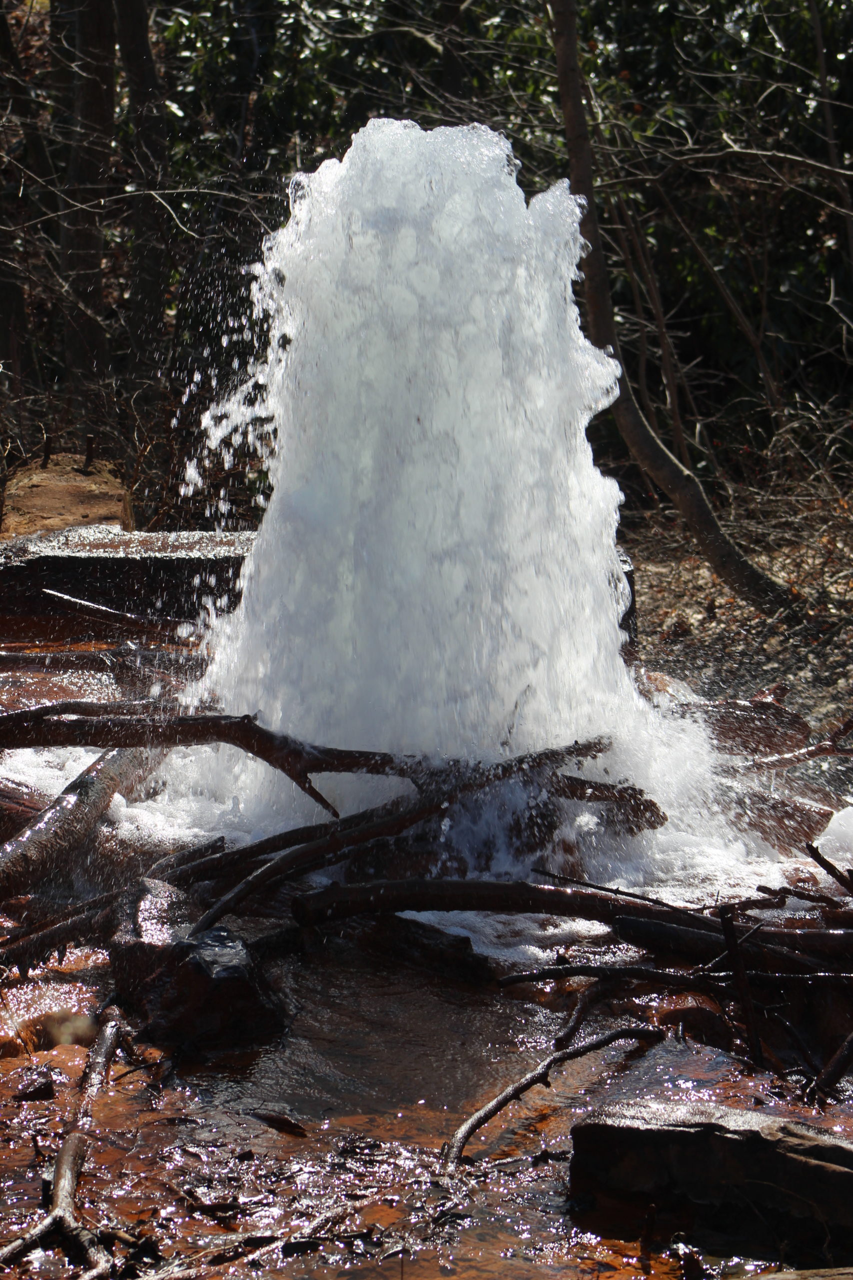 PHOTOS Big Mine Run geyser near Ashland The Shenandoah Sentinel
