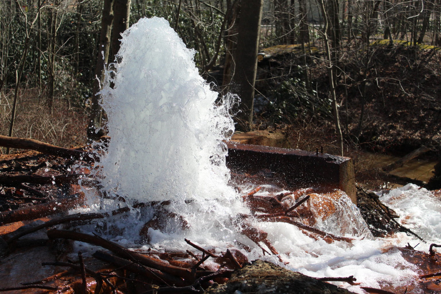 PHOTOS Big Mine Run geyser near Ashland The Shenandoah Sentinel